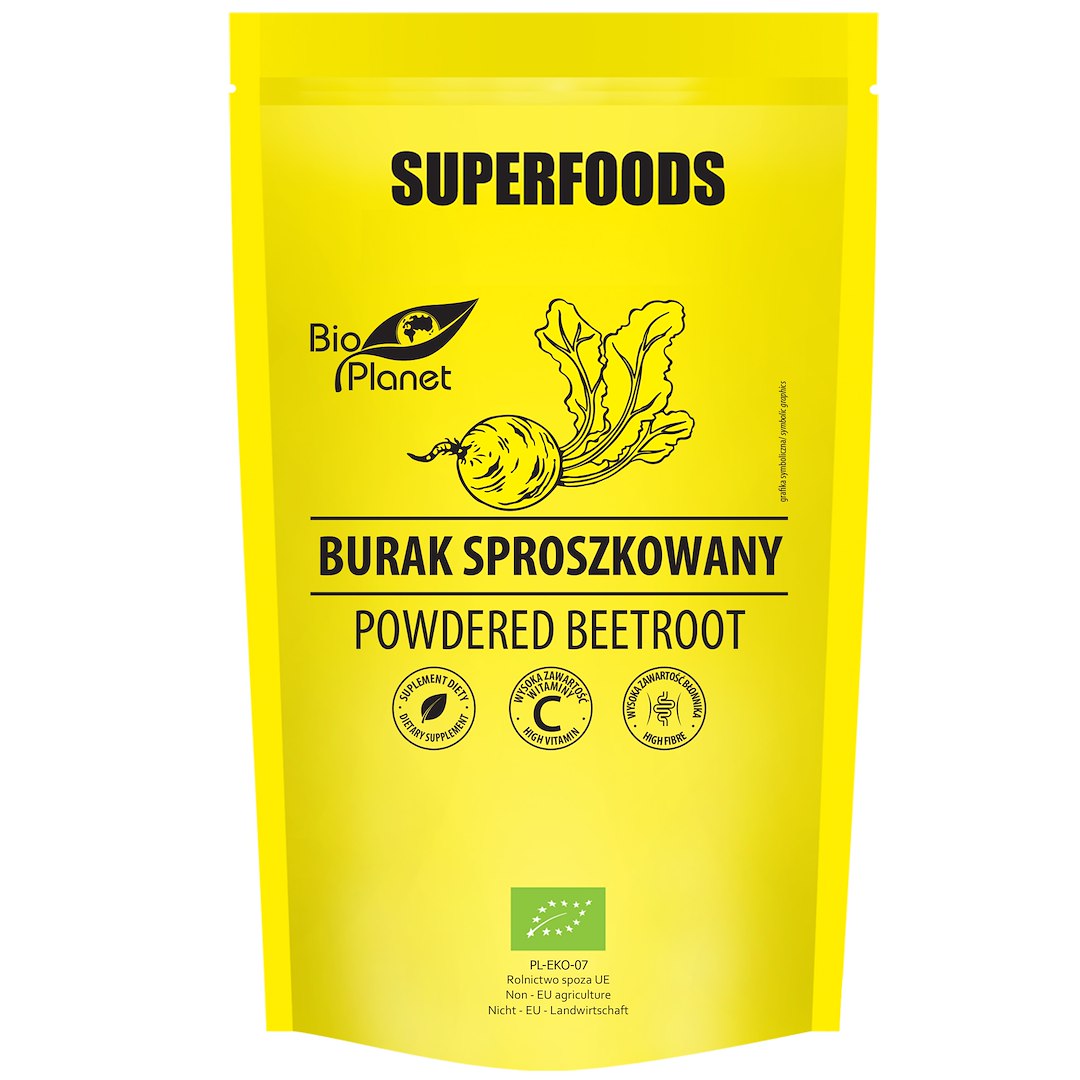 BURAK SPROSZKOWANY BIO 200 g - BIO PLANET SUPERFOODS - obrazek 2