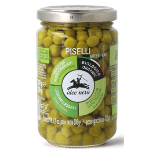 GROSZEK ZIELONY W ZALEWIE BIO 300 g (200 g) (SŁOIK) – ALCE NERO