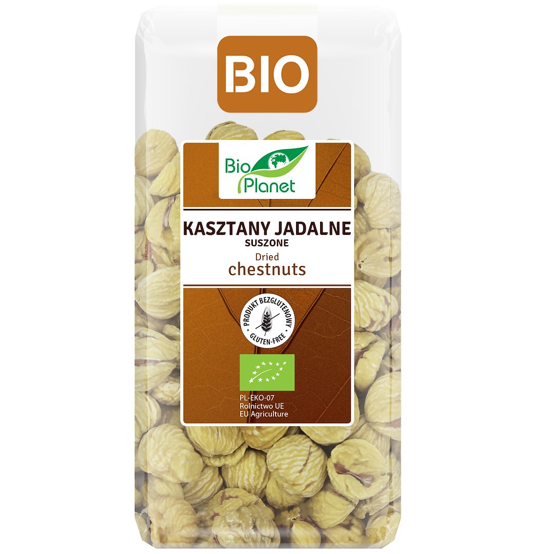 KASZTANY JADALNE SUSZONE BEZGLUTENOWE BIO 400 g - BIO PLANET - obrazek 2