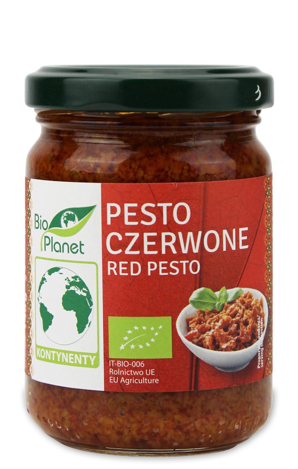 PESTO CZERWONE Z SUSZONYCH POMIDORÓW BIO 140 g - BIO PLANET - obrazek 2