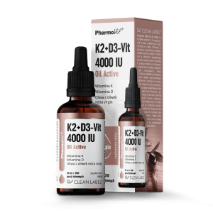 WITAMINA K2 + D3 W KROPLACH BEZGLUTENOWE 30 ml – PHARMOVIT (CLEAN LABEL)