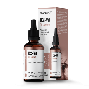 WITAMINA K2 W KROPLACH (75 mcg) BEZGLUTENOWA 30 ml – PHARMOVIT (CLEAN LABEL)