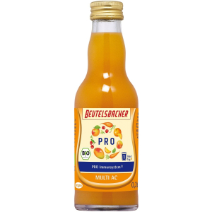 SHOT NA ODPORNOŚĆ MARCHEW – POMARAŃCZA – MANGO BIO 200 ml – BEUTELSBACHER
