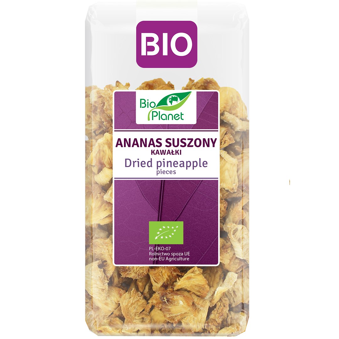 ANANAS SUSZONY KAWAŁKI BIO 100 g - BIO PLANET - obrazek 2