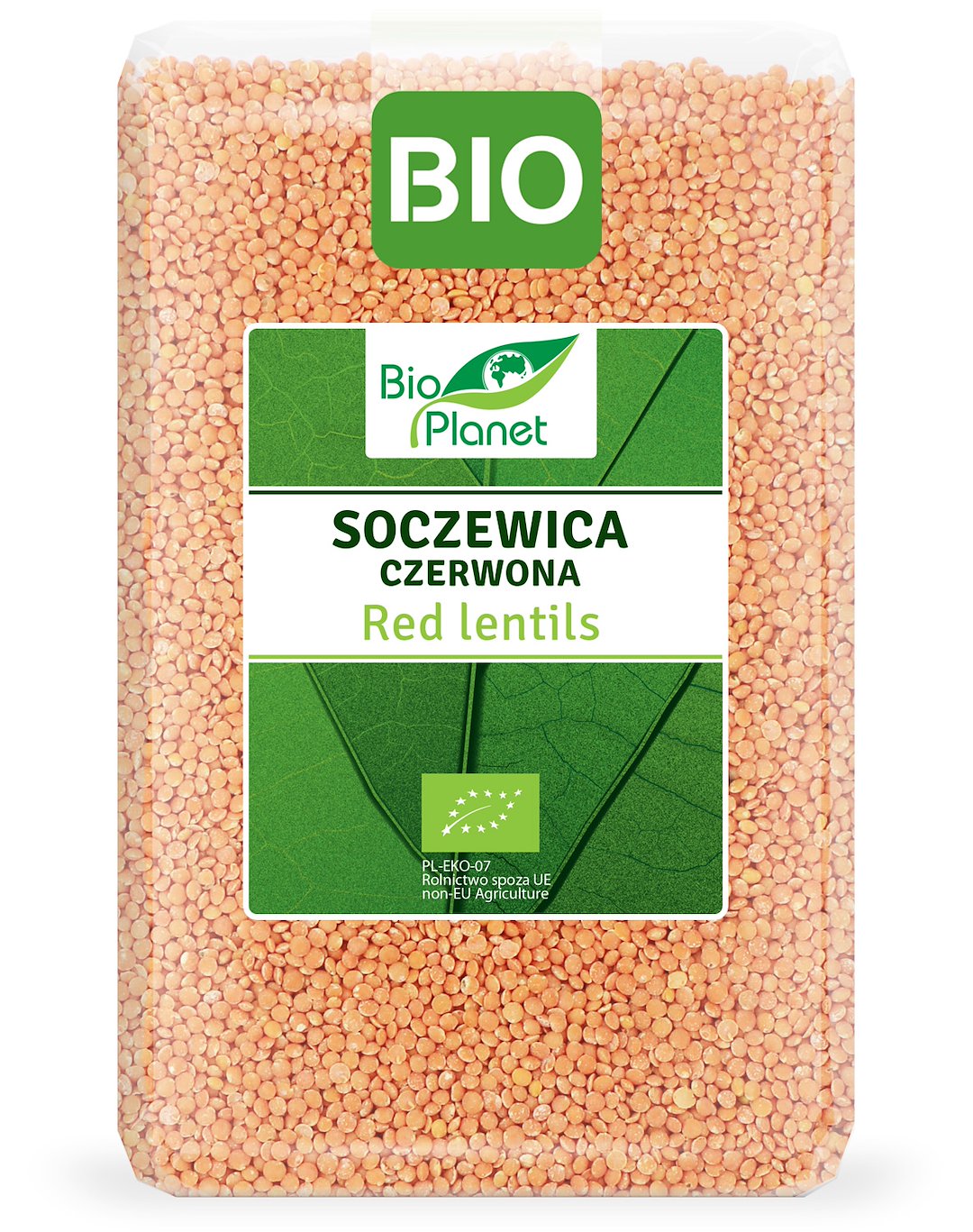 SOCZEWICA CZERWONA BIO 2 kg - BIO PLANET - obrazek 2