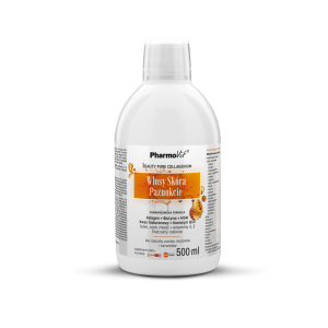 SUPLEMENT DIETY NA WŁOSY, SKÓRĘ I PAZNOKCIE W PŁYNIE BEZGLUTENOWY 500 ml – PHARMOVIT