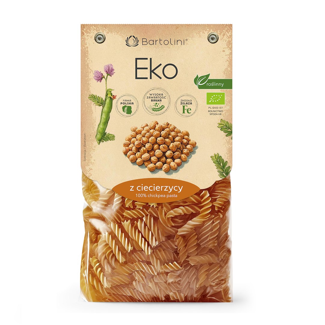 MAKARON PROTEINOWY (Z CIECIERZYCY) ŚWIDERKI BIO 250 g - BARTOLINI - obrazek 2
