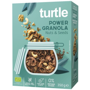 GRANOLA ORZECHY – NASIONA BEZGLUTENOWA BIO 350 g – TURTLE