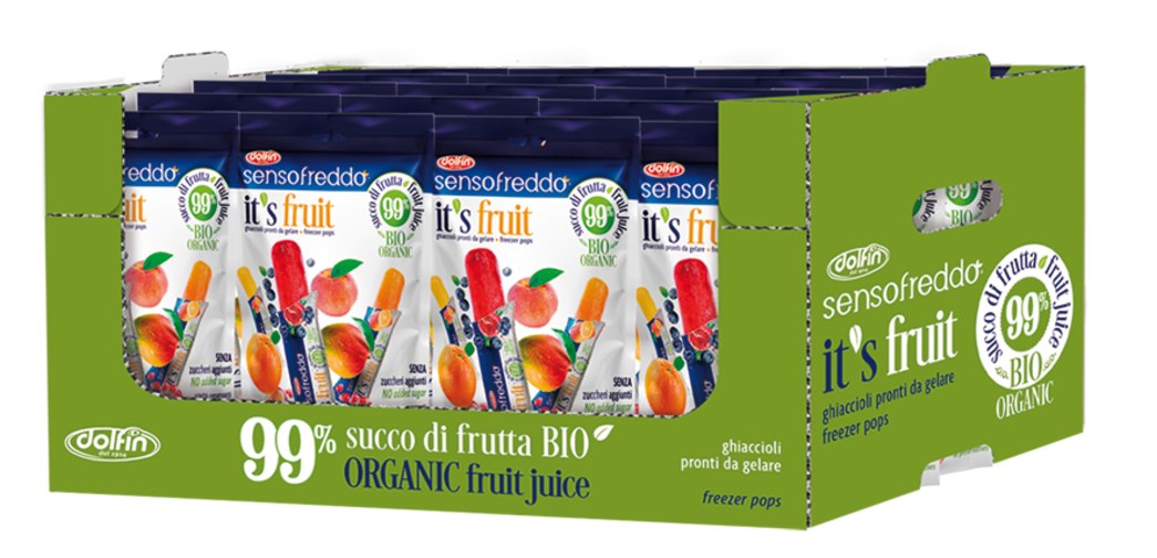 LODY OWOCOWE DO ZAMROŻENIA BEZGLUTENOWE BIO (10 x 40 ml) 400 ml - SENSOFREDDO (DOLFIN) - obrazek 2