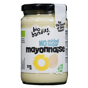 MAJONEZ JAJECZNY BEZ CUKRU BIO 370 ml – BIO BANDITS