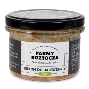 BEKON DO JAJECZNICY BIO 180 g (SŁOIK) – FARMY ROZTOCZA