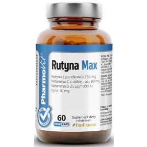 RUTYNA MAX BEZGLUTENOWA 60 KAPSUŁEK – PHARMOVIT (CLEAN LABEL)