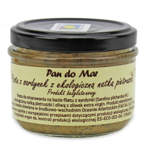 PASTA Z SARDYNEK Z BIO NATKĄ PIETRUSZKI BEZGLUTENOWA 125 g (SŁOIK) – PAN DO MAR