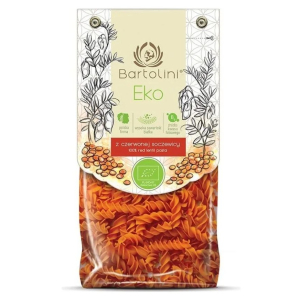 MAKARON PROTEINOWY (Z SOCZEWICY CZERWONEJ) ŚWIDERKI BIO 250 g – BARTOLINI