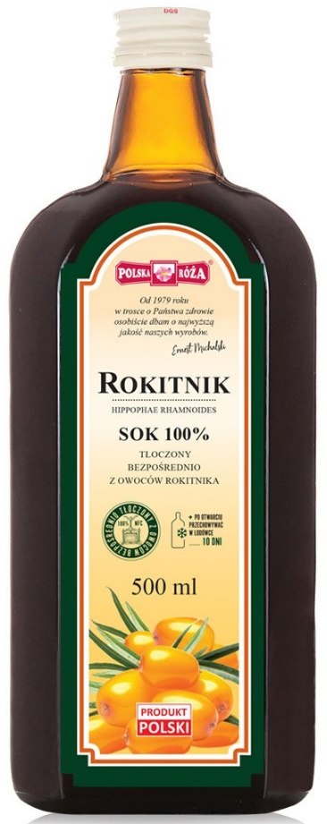SOK Z ROKITNIKA NFC 500 ml - POLSKA RÓŻA - obrazek 2