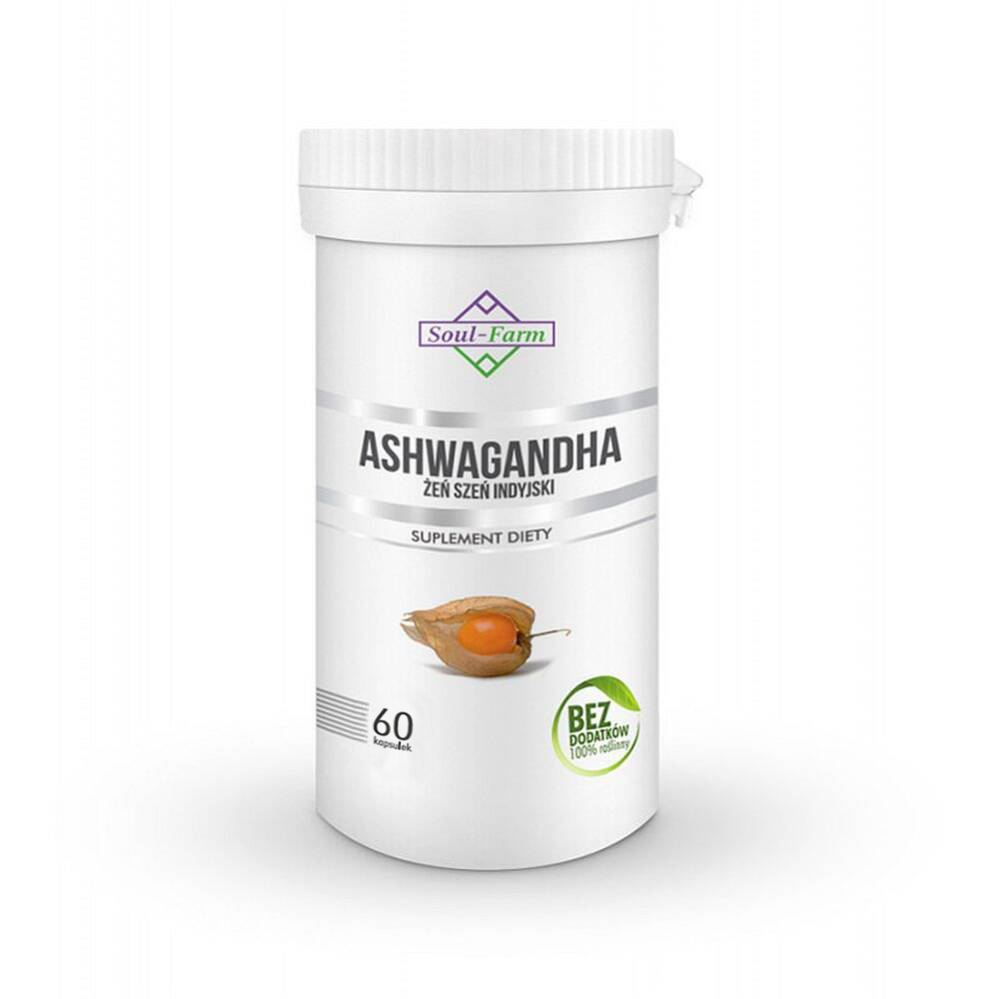 ASHWAGANDHA EKSTRAKT (500 mg) 60 KAPSUŁEK - SOUL FARM - obrazek 2