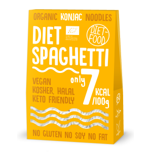 MAKARON (KONJAC) SPAGHETTI BEZGLUTENOWY BIO 385 g (300 g) – DIET-FOOD