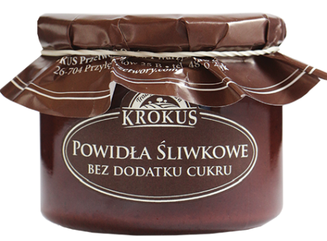 POWIDŁA ŚLIWKOWE BEZ DODATKU CUKRÓW BEZGLUTENOWE 310 g - KROKUS - obrazek 2