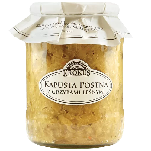 KAPUSTA KISZONA POSTNA Z GRZYBAMI LEŚNYMI 670 g - KROKUS - obrazek 2