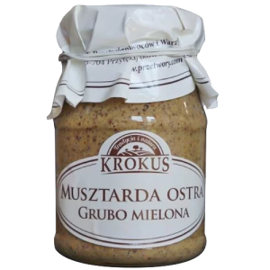 MUSZTARDA OSTRA GRUBO MIELONA 185 g – KROKUS