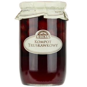 KOMPOT TRUSKAWKOWY 640 g (240 g) – KROKUS