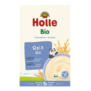 KASZKA RYŻOWA BEZ DODATKU CUKRÓW BEZGLUTENOWA OD 5 MIESIĄCA BIO 250 g – HOLLE