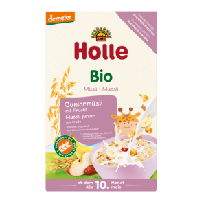 MUSLI JUNIOR Z OWOCAMI OD 10 MIESIĄCA DEMETER BIO 250 g – HOLLE