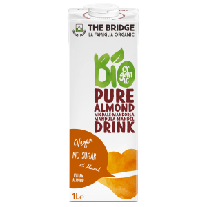 NAPÓJ MIGDAŁOWY 6 % BEZ CUKRU BEZGLUTENOWY BIO 1 L – THE BRIDGE