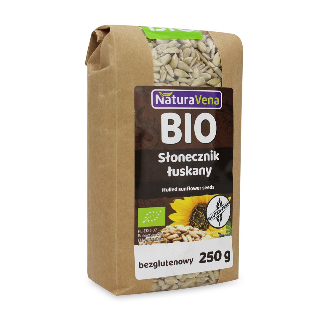 SŁONECZNIK ŁUSKANY BEZGLUTENOWY BIO 250 g - NATURAVENA - obrazek 2