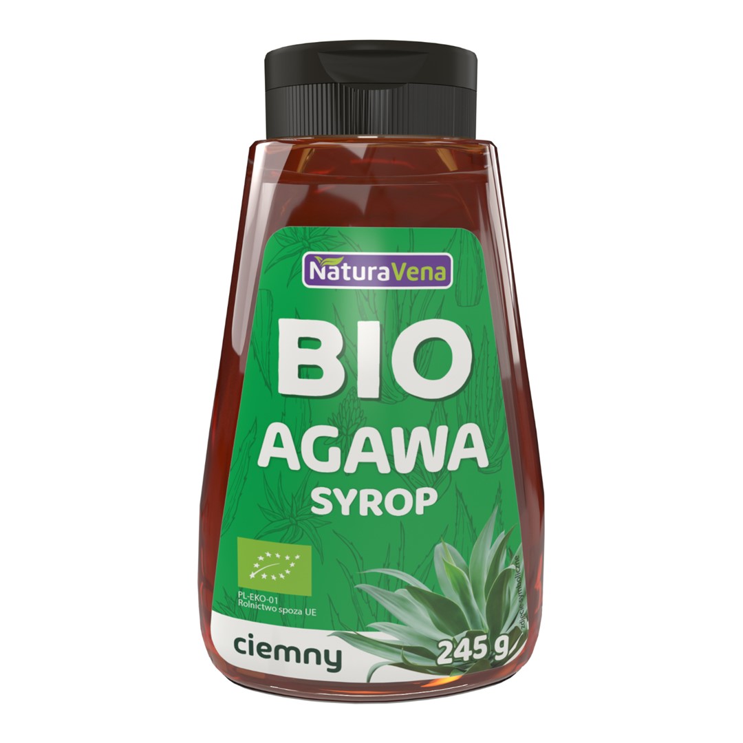 SYROP Z AGAWY CIEMNY BIO 245 g - NATURAVENA - obrazek 2