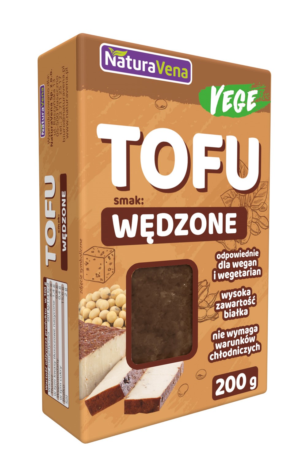 TOFU WĘDZONE 200 g - NATURAVENA - obrazek 2