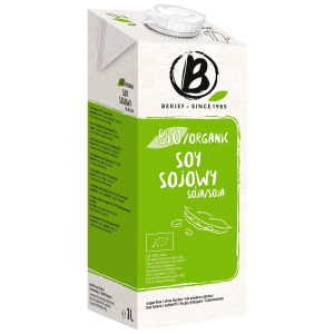 NAPÓJ SOJOWY NATURALNY BEZ CUKRU BEZGLUTENOWY BIO 1 L – BERIEF