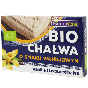 CHAŁWA O SMAKU WANILIOWYM BIO 200 g – NATURAVENA