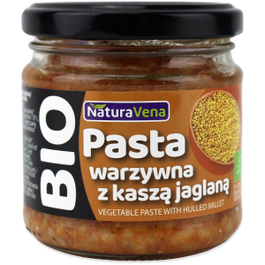 PASTA WARZYWNA Z KASZĄ JAGLANĄ BIO 185 g – NATURAVENA