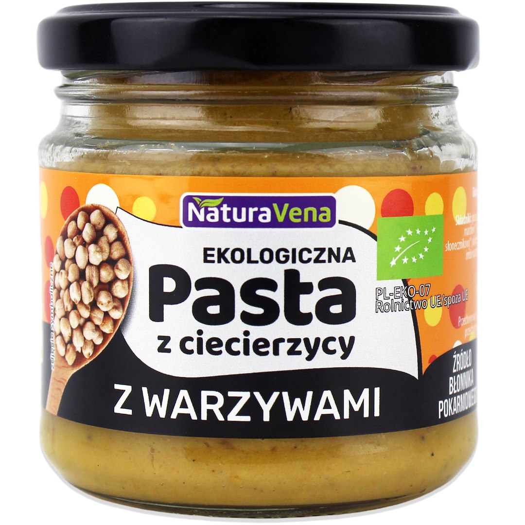 PASTA Z CIECIERZYCY Z WARZYWAMI BIO 185 g - NATURAVENA - obrazek 2