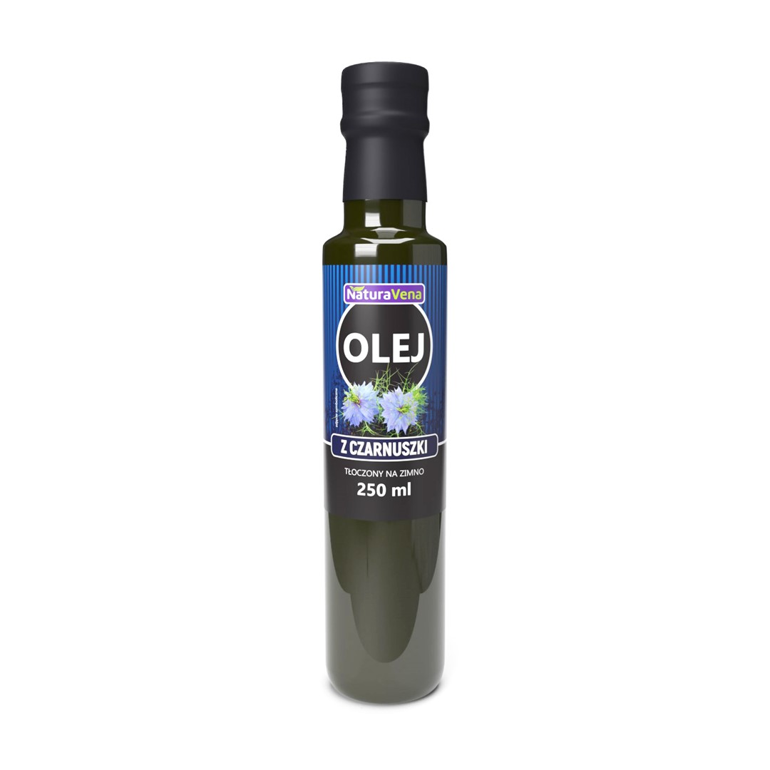 OLEJ Z CZARNUSZKI TŁOCZONY NA ZIMNO 250 ml - NATURAVENA - obrazek 2