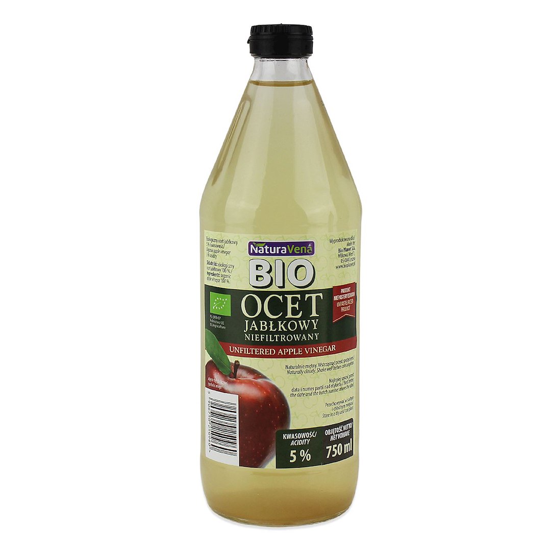 OCET JABŁKOWY 5 % NIEFILTROWANY BIO 750 ml - NATURAVENA - obrazek 2