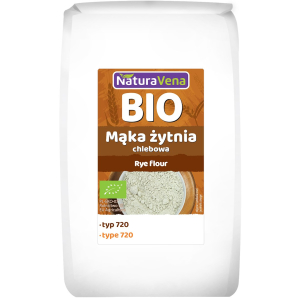 MĄKA ŻYTNIA CHLEBOWA TYP 720 BIO 1 kg – NATURAVENA