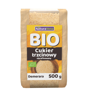 CUKIER TRZCINOWY DEMERARA BIO 500 g – NATURAVENA