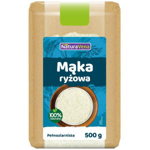 MĄKA RYŻOWA PEŁNOZIARNISTA BEZGLUTENOWA 500 g – NATURAVENA