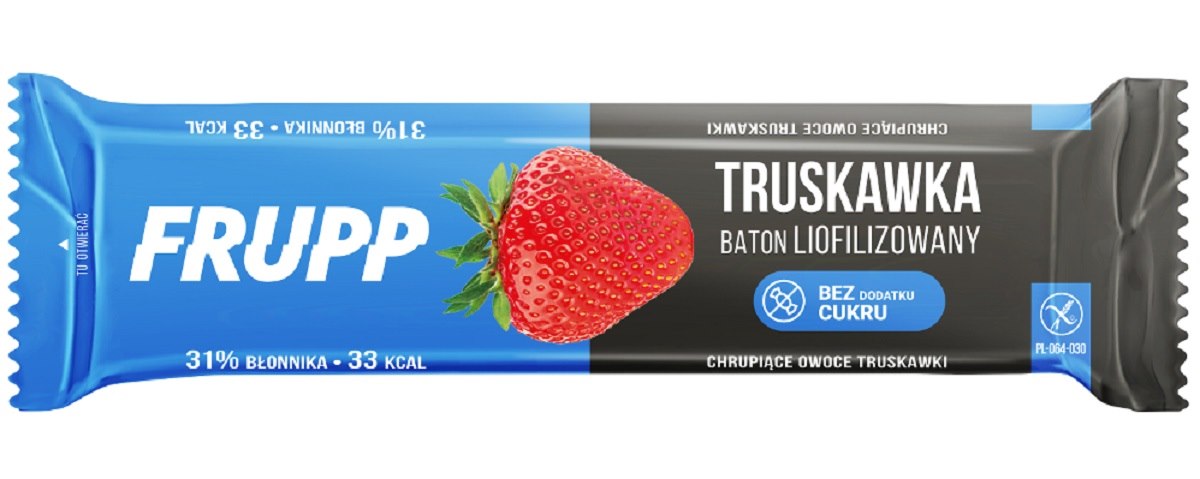 BATON LIOFILIZOWANY TRUSKAWKOWY BEZGLUTENOWY 10 g - CELIKO (FRUPP) - obrazek 2