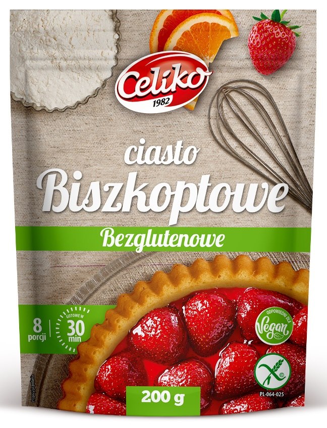 MIESZANKA DO WYPIEKU CIASTA BISZKOPTOWEGO BEZGLUTENOWA 200 g - CELIKO - obrazek 2