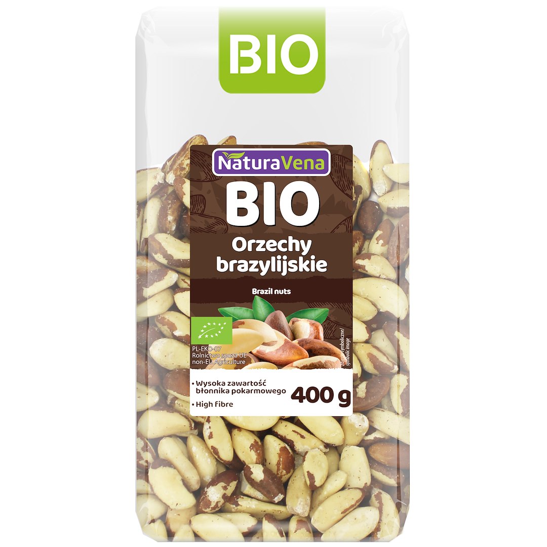 ORZECHY BRAZYLIJSKIE BIO 400 g - NATURAVENA - obrazek 2
