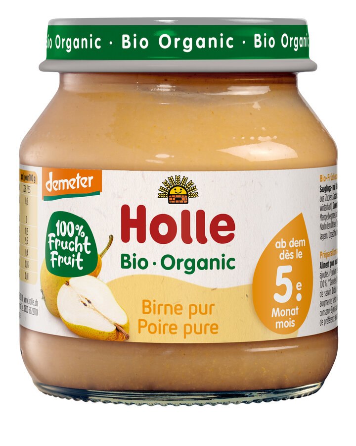 GRUSZKA BEZ DODATKU CUKRÓW BEZGLUTENOWA OD 5 MIESIĄCA DEMETER BIO 125 g (SŁOIK) - HOLLE - obrazek 2