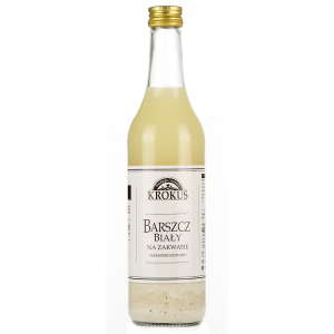 BARSZCZ BIAŁY NA ZAKWASIE NIEPASTERYZOWANY 480 ml – KROKUS