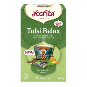 HERBATKA AJURWEDYJSKA TULSI RELAX BIO (17 x 2 g) 34 g – YOGI TEA