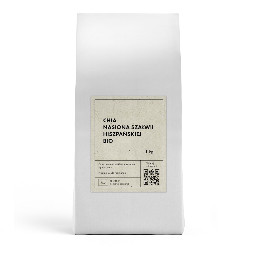 CHIA NASIONA BEZGLUTENOWE BIO 1 kg - THE PLANET - obrazek 2