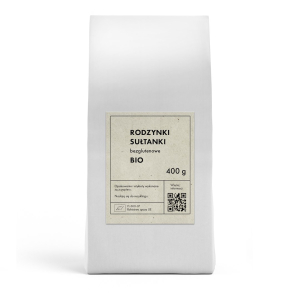 RODZYNKI SUŁTANKI BEZGLUTENOWE BIO 400 g – THE PLANET