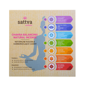 KADZIDEŁKA INDYJSKIE HARMONIZUJĄCE CZAKRY (49 szt.) – SATTVA (WELLNESS)