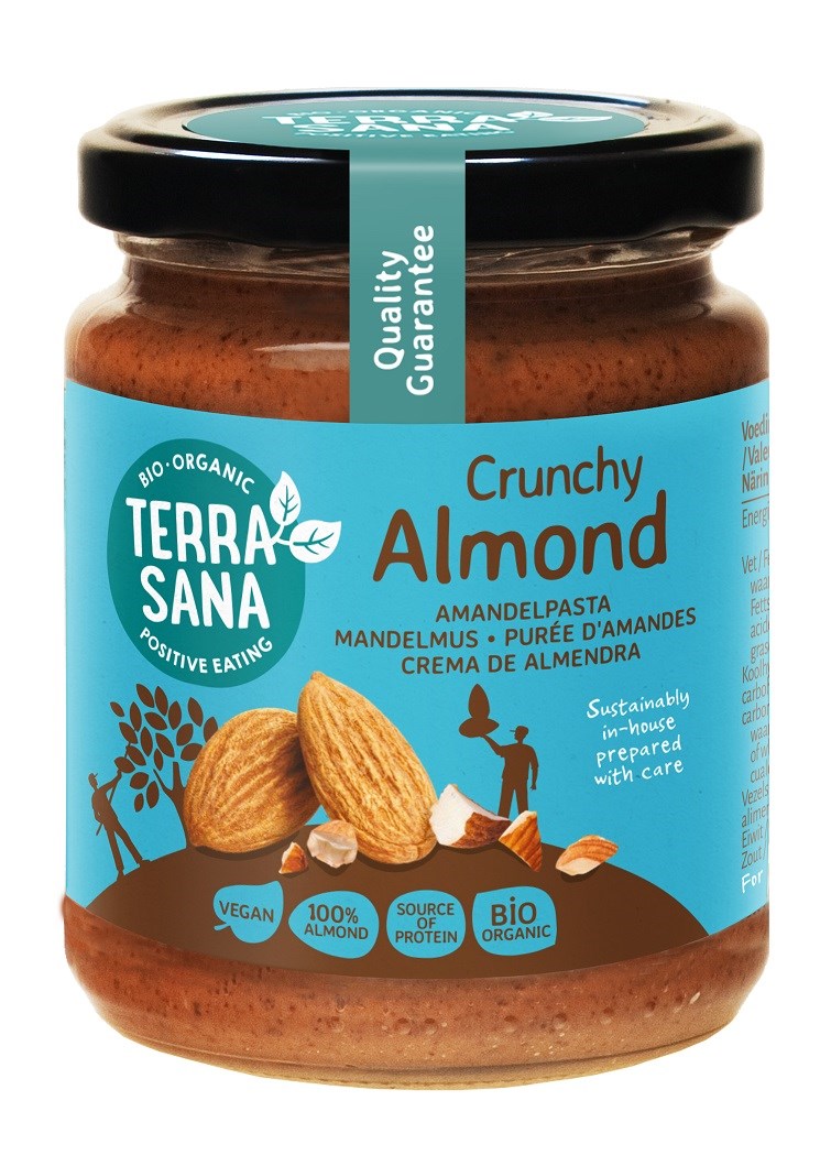 KREM Z MIGDAŁÓW PRAŻONYCH 100 % CRUNCHY BIO 250 g - TERRASANA - obrazek 2